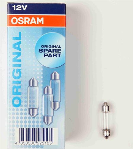 Osram 12 Volt Orta Boy Sofit Lamba 5w (6418)